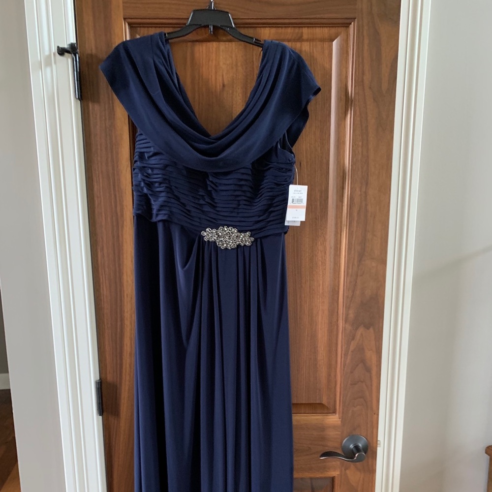 Navy blue formal gown